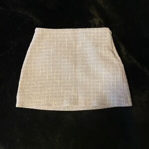 Zara lavender Tweed Mini Skirt